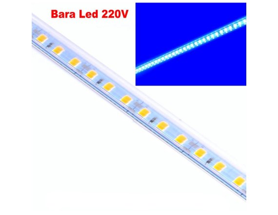 Banda LED Rigida Profil Plastic Color 220V 100cm 5050-220V72LC